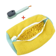 Pack sac de lavage LAVÉO jaune avec brosse de prélavage